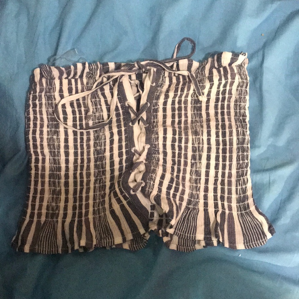 Laceup tube top